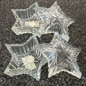 Elegant Star-Shaped Glass Coasters